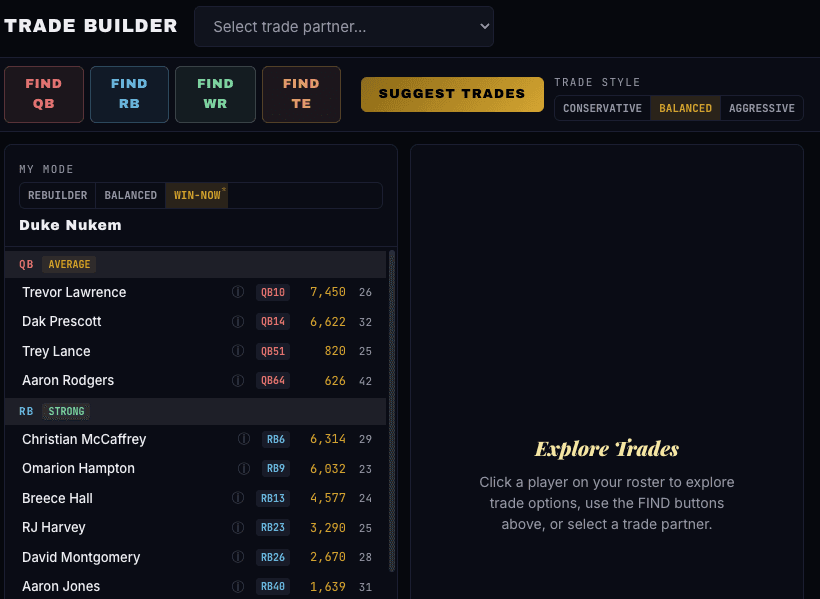 Trade Builder Desktop