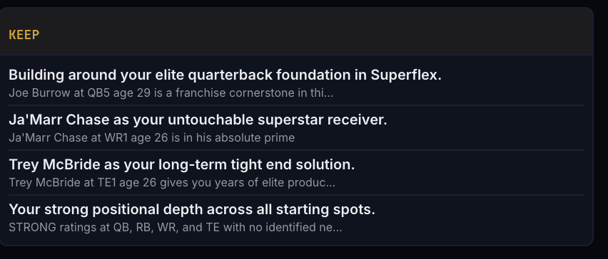 Franchise Intel Overview